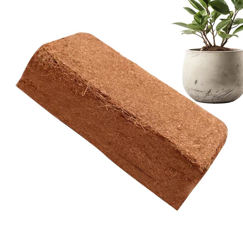 Coco Coir Block - 有機圧縮ココヤシレンガ ココナッツピート植物の成長 栄養価の高い土壌 ココナッツヤシ複合肥料 ココナッツファイバーハスク